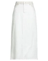 Ag Jeans Woman Maxi Skirt White Size 32 Cotton, Elastane In White