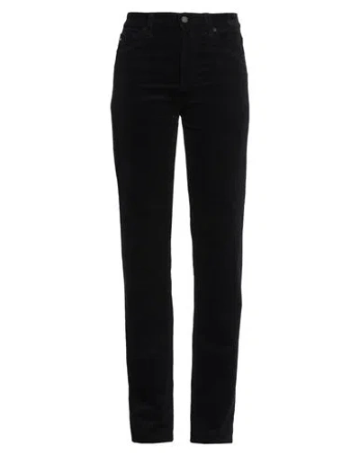 Ag Mari High Waist Slim Ankle Straight Leg Jeans In Black