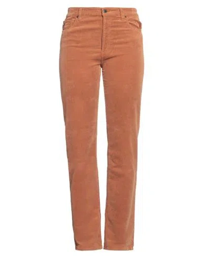 Ag Jeans Woman Pants Camel Size 31 Cotton, Acrylic, Viscose, Elastane In Beige