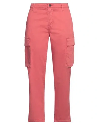 Ag Jeans Woman Pants Coral Size 27 Cotton, Elastane In Red