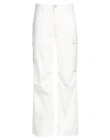 Ag Jeans Woman Pants White Size 31 Cotton, Elastane