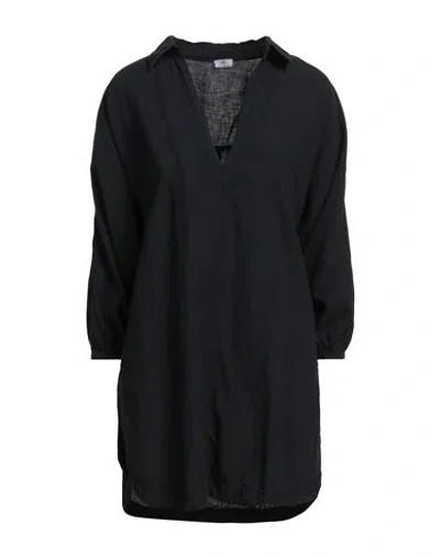 Ag Jeans Woman Top Black Size M Cotton, Linen
