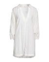 Ag Jeans Woman Top White Size S Cotton, Linen In White