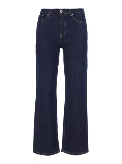 Ag Jeans Women's Mid-rise Straight Jeans With Side Pockets In Blue