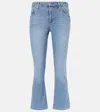 Shop Ag Jodi Crop High-rise Flared Jeans In Blue