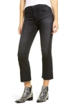 Ag Jodi Mid Rise Raw Hem Crop Flare Jeans In Holloway