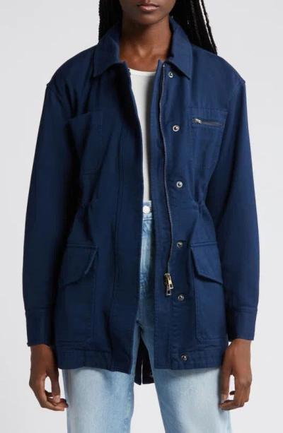Ag Josephine Cotton Utility Jacket In After Midnight