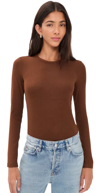 Ag Julia Top Chestnut In Brown