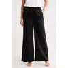 Ag Kayla Stretch Silk Drawstring Pants In Black