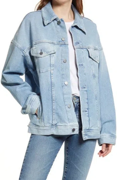 Ag Kendrix Denim Trucker Jacket In Blue