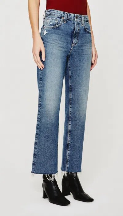 Ag Kinsley High Rise Crop Boot Jeans In 15 Years Upstate In Blue