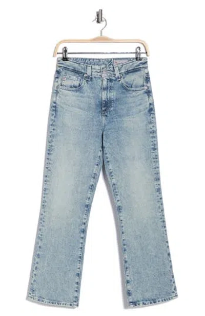 Ag Kinsley High Waist Pop Crop Jeans In Blue