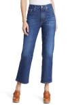 Ag Kinsley High Waist Pop Crop Jeans In Blue