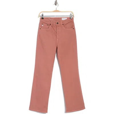 Ag Kinsley High Waist Wide Leg Jeans In Dusty Blush