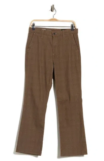 Ag Kinsley Plaid Bootcut Jeans In Hemlock Brown Multi