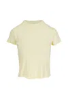 Ag Knit T-shirt In Yellow