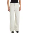 Ag Deven High-rise Ultra Wide-leg Jeans In White