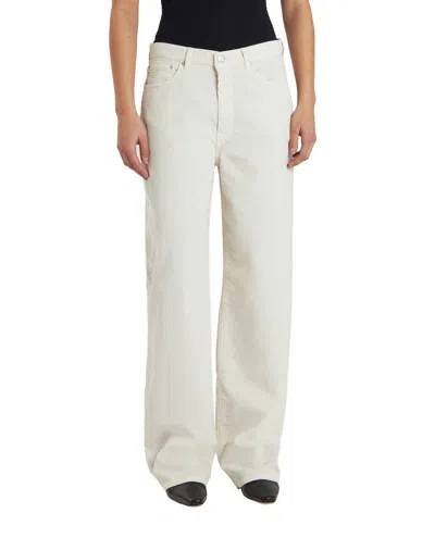 Ag Kora - High-rise Wide Leg In Neutral