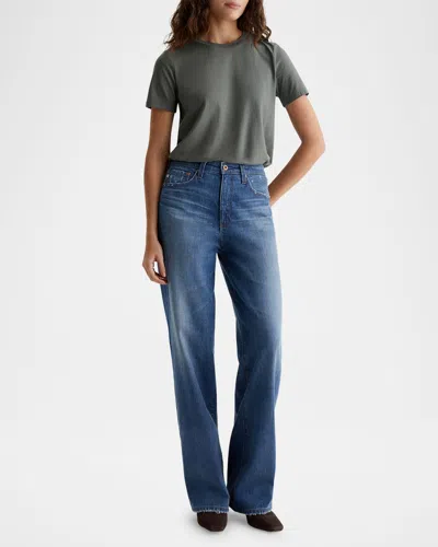 Ag Kora High-rise Wide-leg Jeans In 16 Years Sovereign
