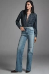 Ag Kora High-rise Wide-leg Jeans In Blue