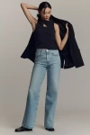 Ag Kora High-rise Wide-leg Jeans In Blue