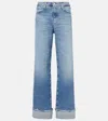 Ag Kora High-rise Wide-leg Jeans In Blue