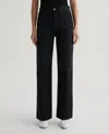 Ag Kora High Rise Wide Leg Jeans In Black In Black