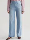 Ag Kora High-rise Wide Leg Pant In Sunset Blues In Multi