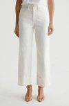 Ag Kora High Waist Ankle Wide Leg Jeans In Powder