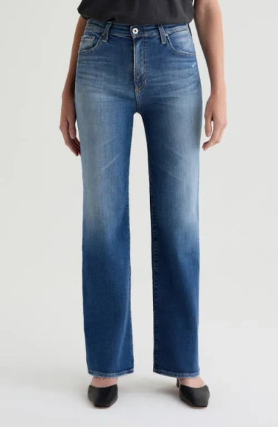 Ag Kora High Waist Wide Leg Jeans In Blue