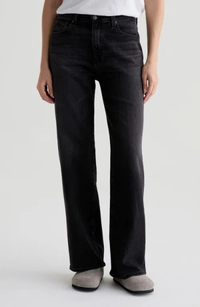 Ag Kora High Waist Wide Leg Jeans In Black