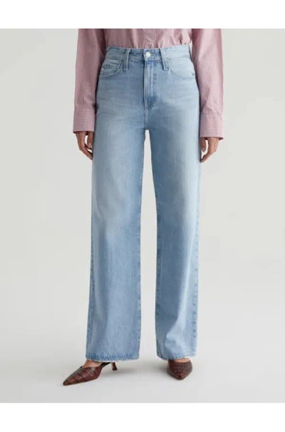 Ag Kora High Rise Wide Leg Jeans In Idol In Blue