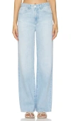 Ag Saige High Rise Wide Leg Cropped Jeans In Chateau In Sunset Blues