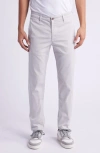 Ag Kullen Flat Front Stretch Sateen Chinos In Mosaic Grey