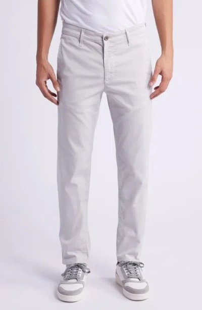 Ag Kullen Flat Front Stretch Sateen Chinos In Mosaic Grey
