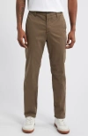 Ag Kullen Flat Front Stretch Sateen Chinos In Rich Espresso