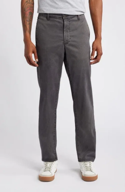 Ag Kullen Flat Front Stretch Sateen Chinos In Sulfur Berlin Steel