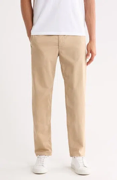 Ag Kullen Flat Front Stretch Sateen Chinos In Neutral