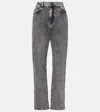 Ag Lanzarote Straight Jeans In Grey