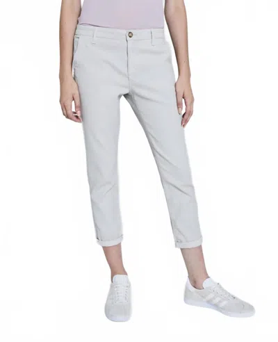 Ag Leatherette Caden Pant In Light Pale Smoke In White