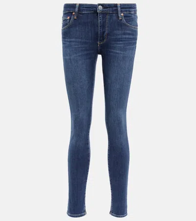 Ag Legging Ankle Mid-rise Skinny Jeans In 05yeny