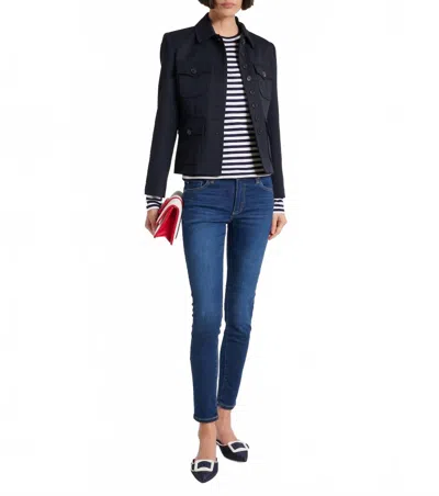 Ag Legging Ankle Mid-rise Skinny Jeans In 4 Years Dark In Multi