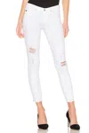 Ag Legging Ankle Skinny Jeans In Rudimentary White In Multi