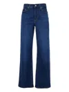 Ag Logo-patch Jeans In Blue