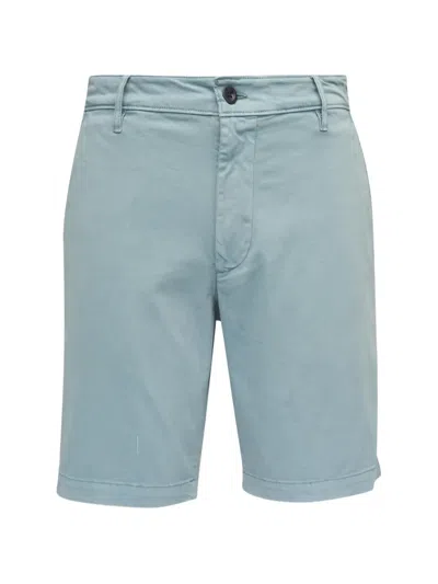 Ag Logo-patch Chino Shorts In Blue