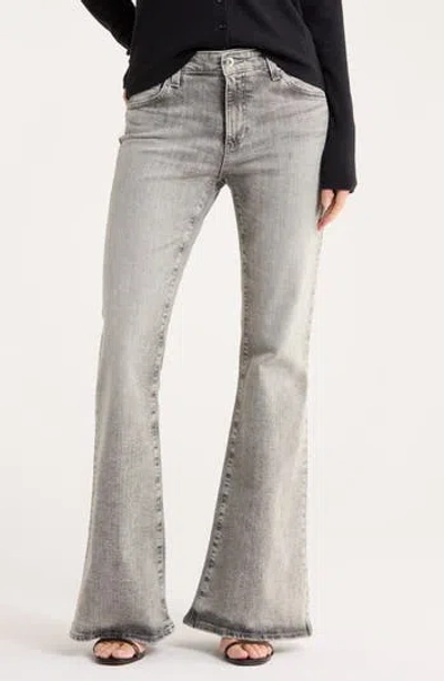 Ag Low Rise Flare Leg Jeans In Gray