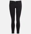 Ag Low-rise Skinny Jeans In Black