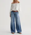 Ag Low Slung Palazzo Jeans In Unspoken In Multi