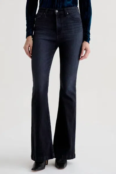 Ag Madi High Rise Flare Jeans In Glitch In Blue
