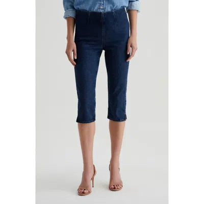 Ag Maisie Capri Pull-on Trousers In Hyacinth